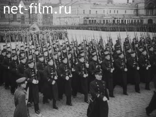 Footage The parades on red square. (1920 - 1950)