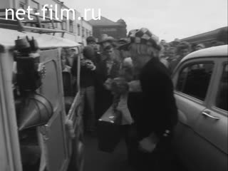 Footage Arrival of Oleg Popov in Kazan. (1969)