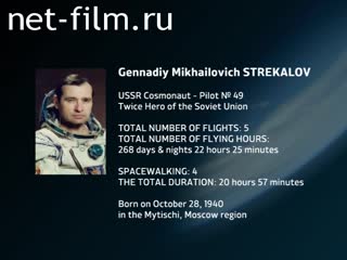 Film Encyclopedia of astronauts.Strekalov. (2014)