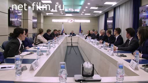 Footage Roscosmos, archive. Yuri Borisov and the Council of Young Scientists. (2022)