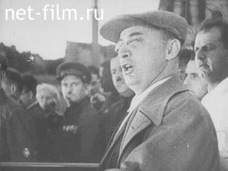 Footage Выступление Л.П. Берии на торжественном митинге в Тбилиси. (1938)
