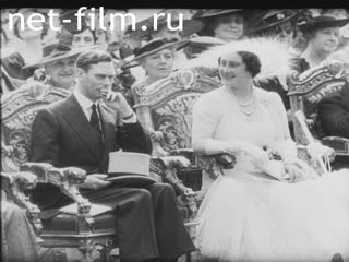 Footage The British royal couple. (1940 - 1949)