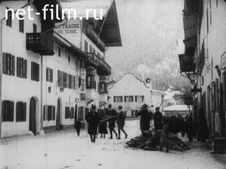 Footage The trip from Kayntsenbada in Mittenwald. (1910 - 1919)
