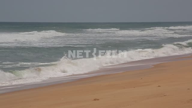 Ocean surf, sandy beach of Africa Africa, sandy beach, surf, Atlantic