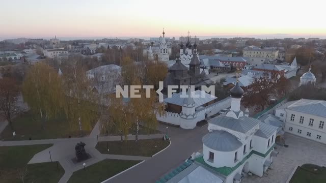 Shooting from above, an aerial survey of monasteries in the city of Murom and surrounding...
