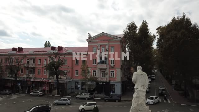 The aerial photo.
Monument to Lenin in the town of Tuapse, Krasnodar Krai The aerial photo,...