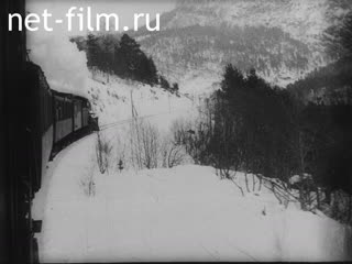 Train in the Alps. (1920 - 1929)