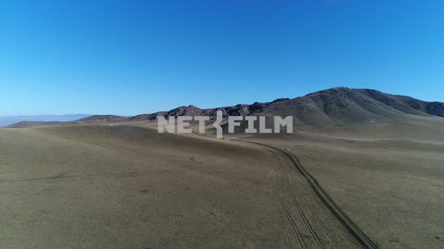 Aerial photo, survey copter.
Mountains in the distance, sky high, open spaces.
Nature. Aerial...