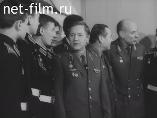 Footage The 40th anniversary of the Kalinin Suvorov military school. (1984)
