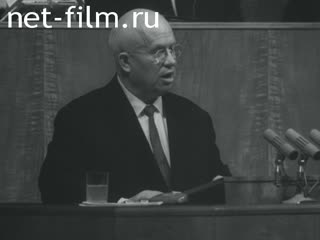 Footage Meeting N.With. Khrushchev Soviet culture. (1962 - 1963)