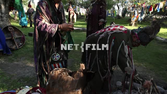 Shamans are preparing for the rite. Shamans are preparing for the rite.
Tuva, nature, shamanism,...