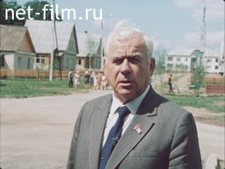 Materials on the film "Suburban village". (1985)