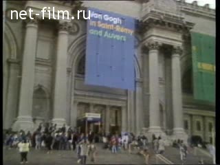 Новости Зарубежные новостные сюжеты 1986 № 108 США:Выставка картин Ван Гога в музее Нью-Йорка.