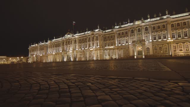 The winter Palace in St. Petersburg Palace square, Winter Palace, coronavirus, COVID19, St,...