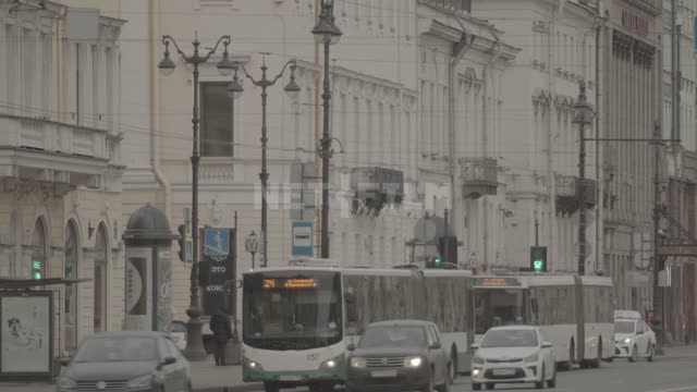 Street In Saint-Petersburg Coronavirus, COVID19, St, -Petersburg, - isolation, quarantine, holiday,...