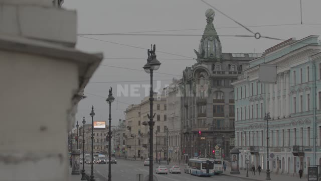 Nevsky prospect during the quarantine 2020 Coronavirus, COVID19, Saint-Petersburg, Nevsky prospect,...