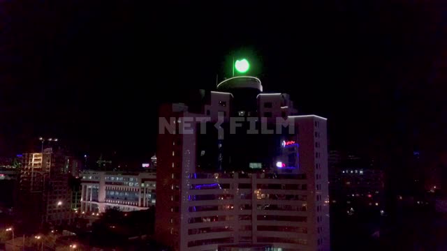 Night Yekaterinburg, taken from a quadrocopter.
Sberbank Building Night...