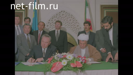 Footage The President Of Kazakhstan N. Nazarbayev in Iran.. (2000 - 2016)