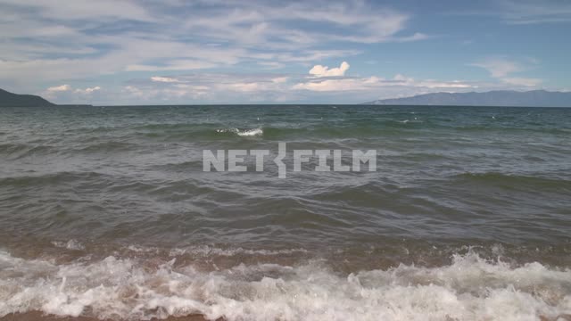 Lake Baikal, a small storm Russia, Siberia, Baikal, beach, coast, nature, landscape, summer, lake,...