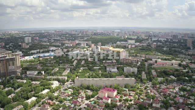 Aerial photography of the city Russia, metropolis, city, construction, construction site, street,...