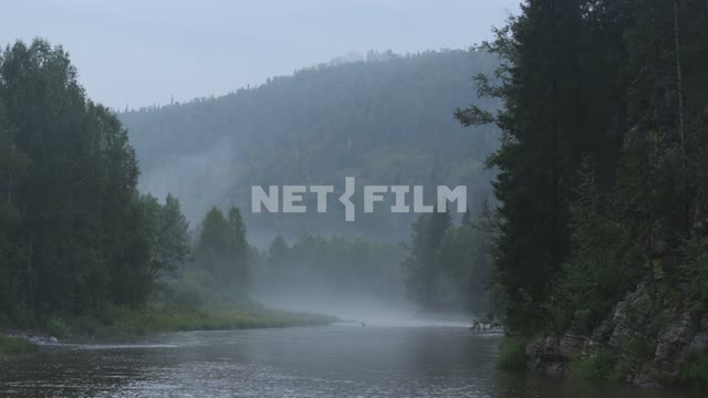 Timelaps.
Rain on the river Lemeza, southern Urals. Timelaps, nature, time-lapse recording,...