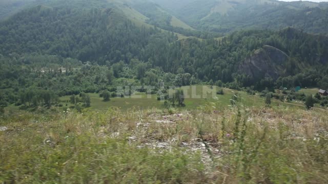 Hiking in the southern Ural mountains of the natural Park Muradymovsky gorge. the mountains of the...