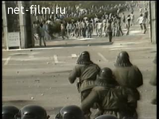 Новости Зарубежные новостные сюжеты 1986 № 52 Южная Корея - антиправительственная демонстрация студентов.