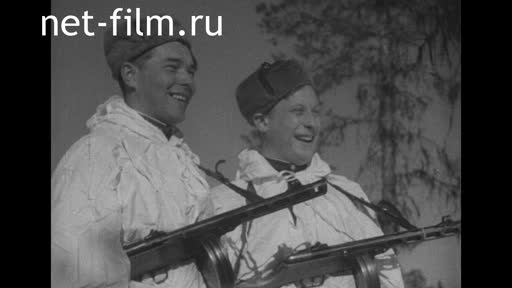 Footage The celebration of May 1st on the Karelian front. (1944)
