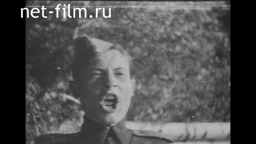 Footage The fighting on the outskirts of Warsaw. (1944)