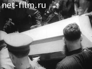 Footage The funeral of the brothers Ignatovich. (1943)