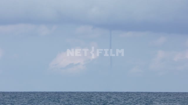 Tornado over the sea Sea, nature, clouds, tornado, tornado
