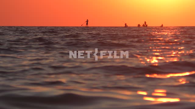 Surfers on the sea horizon Sea, nature, summer, landscapes, seashore, wave, sun, beach, resort,...
