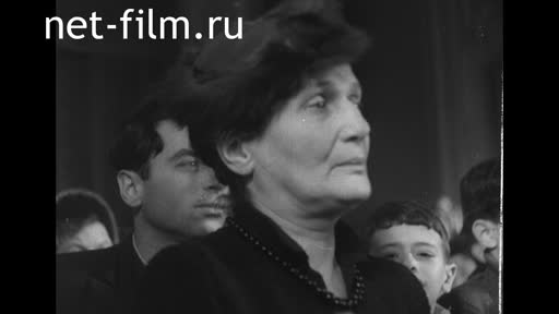 Footage Meeting Of the Board of the Leningrad branch of the Union of Soviet writers on the nomination of candidates for the Supreme Soviet of the USSR.. (1946)