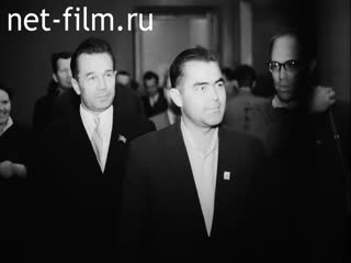 Footage Cosmonaut Nikolaev in Kazan. (1965)