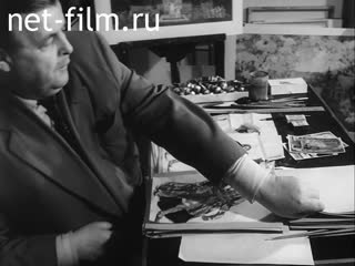 Footage Honored artist of the RSFSR, people's artist Pyotr Tikhonovich Speransky. (1964)