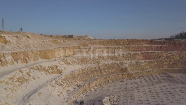 Gold mining, circular panorama of the quarry Gold mine, quarry, gold mining, minerals, mining,...