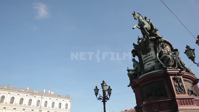 Памятник Николаю I Исаакиевская площадь, памятник, достопримечательность, здания, фонари