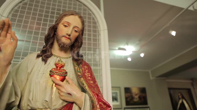 Скульптура Иисуса Христа в музее Скульптура, статуя, музей, искусство, религия