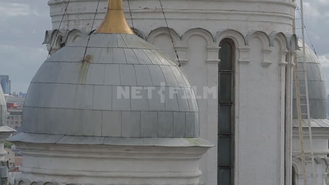 Собор Святого Архистратига Михаила, вид с колокольни Ивана Великого, съемка снизу вверх Соборная...