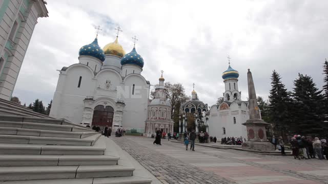 The Trinity-Sergius Lavra, the Assumption Cathedral, the Assumption Chapel over the well, the...
