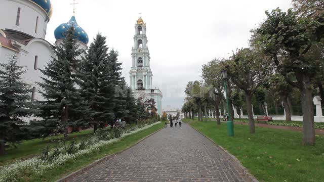 Trinity-Sergius Lavra, Assumption Cathedral and Bell Tower Trinity-Sergius Lavra, landmark,...