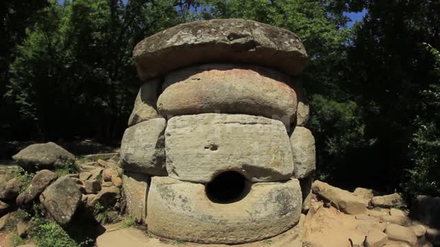 The Caucasian dolmens Stones, cobblestones, antiquity, ruins, megalith, trees