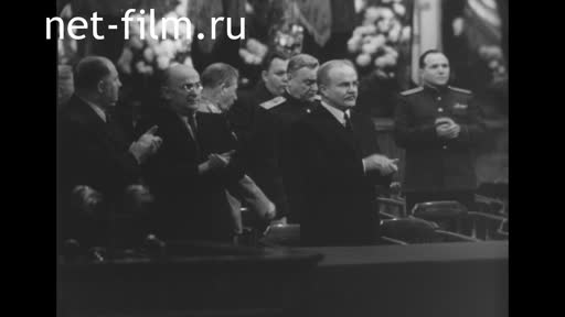 Сюжеты Торжественное заседание в Большом театре в честь 30-летия Советской Армии. (1948)