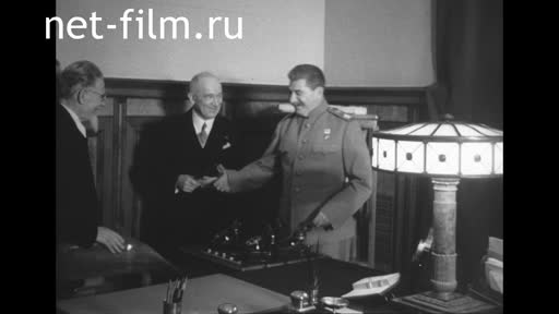 Сюжеты Пребывание президента Чехословацкой республики Э. Бенеша в Москве. (1943)
