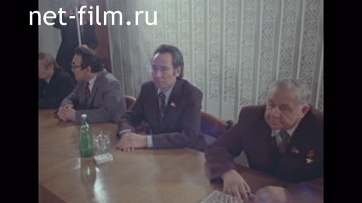 Footage Foreign press group in Almaty. (1981)