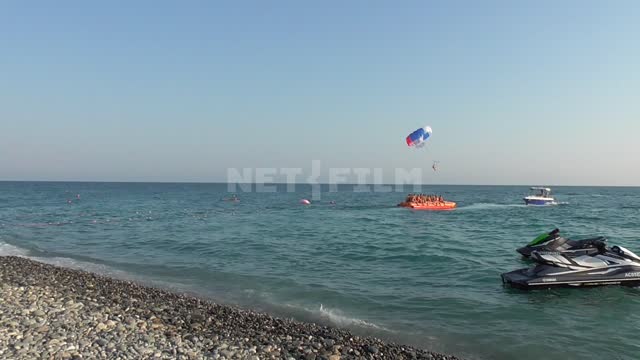 The black sea,ride all who want to ride a "banana", "parachute" the black sea, wave, vacation,...