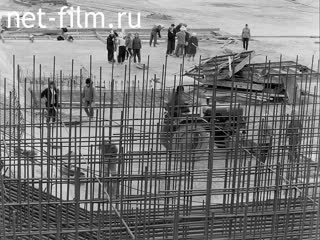 Footage Nizhnekamsk GRES. Builder Gevoryan. (1968)