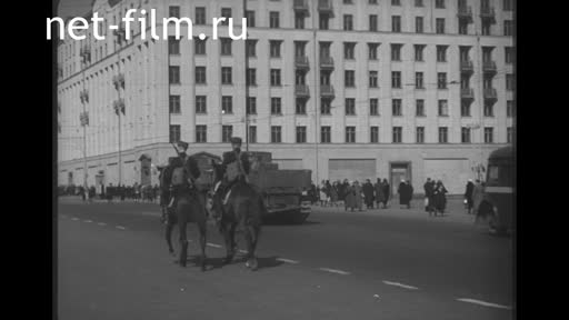 Footage Moscow in the spring of 1942. (1942)