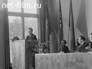 Footage Meeting with candidate Kadnikov. (1971)