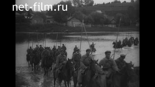 Footage Red Army maneuvers. (1925)